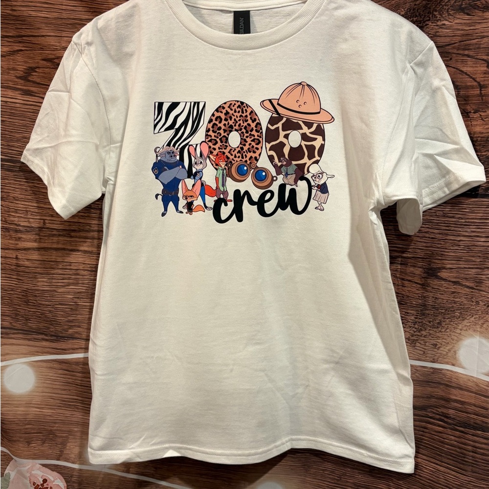 Kids zoo Crew Graphic Tee - White